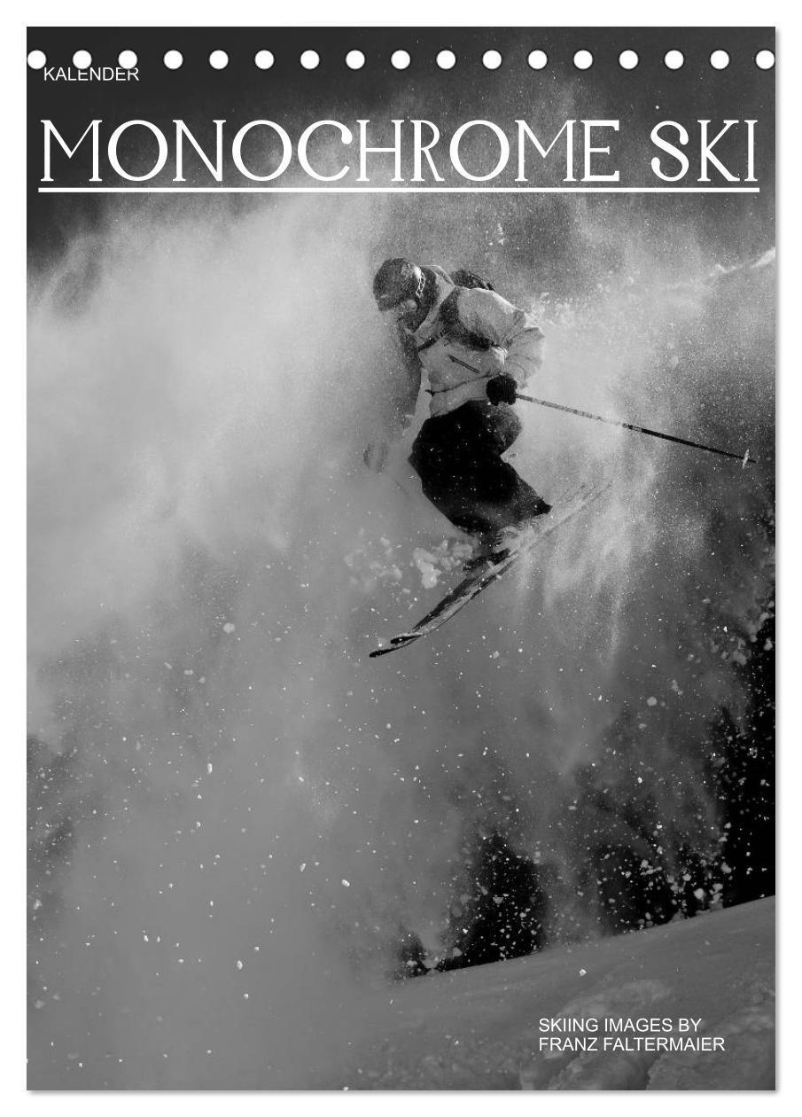 Cover: 9783675770850 | Monochrome Ski (Tischkalender 2024 DIN A5 hoch), CALVENDO...