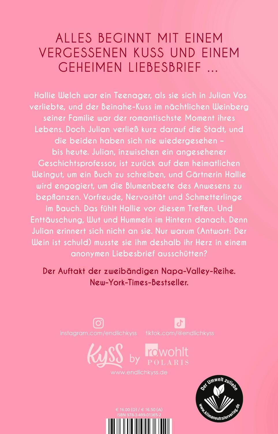 Rückseite: 9783499013652 | Secretly Yours | "Der New-York-Times-Bestseller auf Deutsch" | Bailey