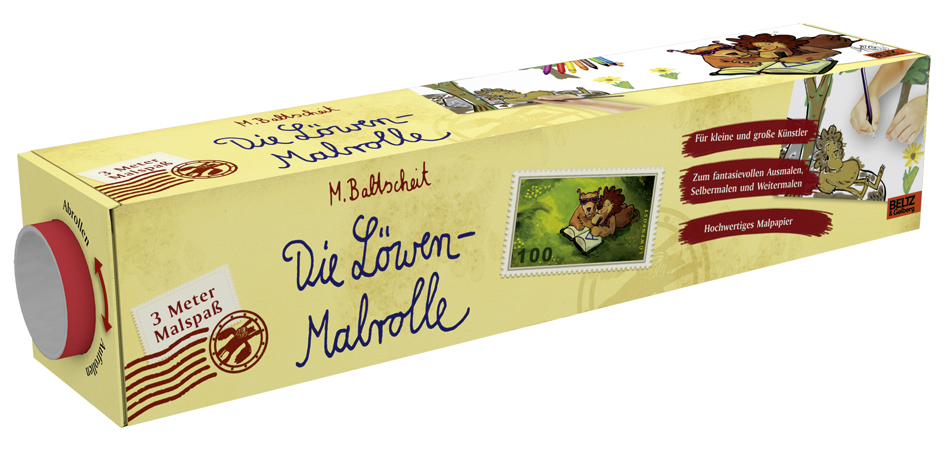 Cover: 9783407727138 | Die Löwen-Malrolle | Martin Baltscheit | Stück | In Karton | 2014