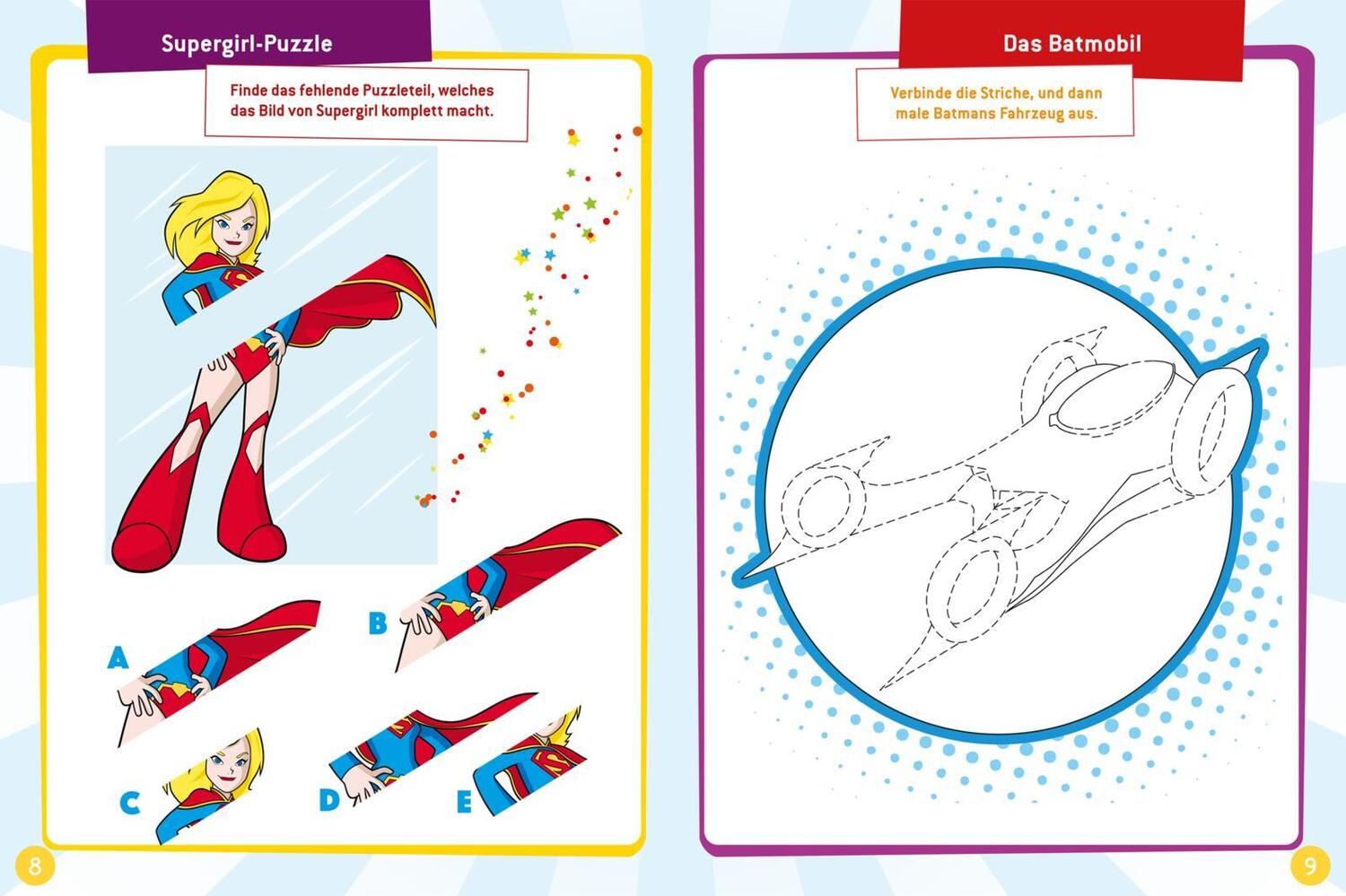Bild: 9783845121383 | DC Superhelden: Malen und Rätseln mit den Superhelden | Taschenbuch