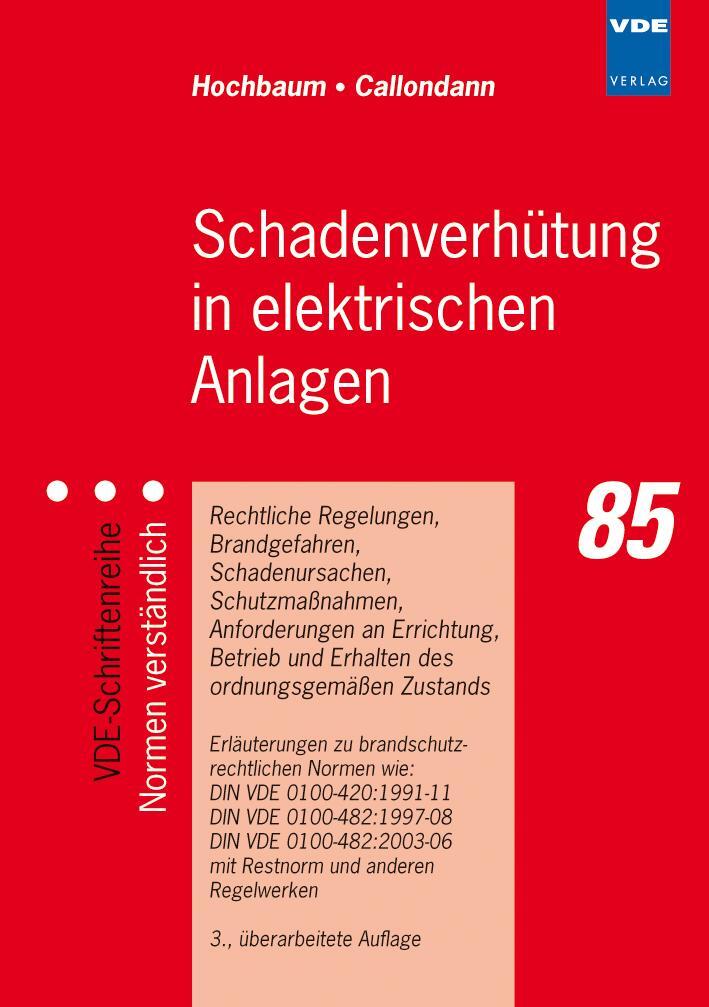Bild: 9783800730070 | Schadenverhütung in elektrischen Anlagen | Adalbert Hochbaum (u. a.)