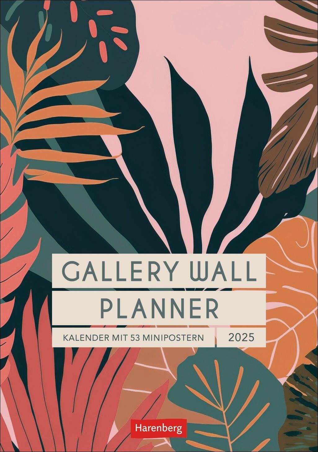 Cover: 9783840035432 | Gallery Wall Planner Wochenplaner 2025 - Kalender mit 53 Minipostern