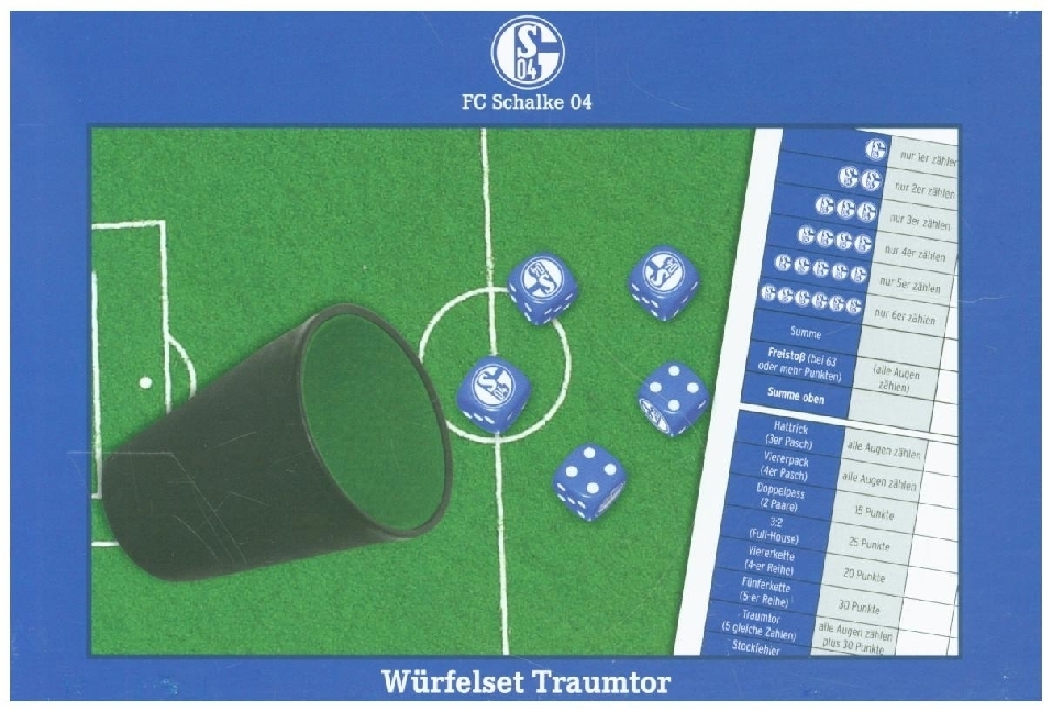 Cover: 4260029824827 | FC Schalke 04 Traumtor-Würfelset | Teepe Sportverlag GmbH | Brettspiel
