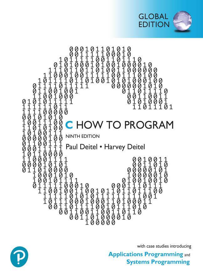 Cover: 9781292437071 | C How to Program: With Case Studies in Applications and Systems...
