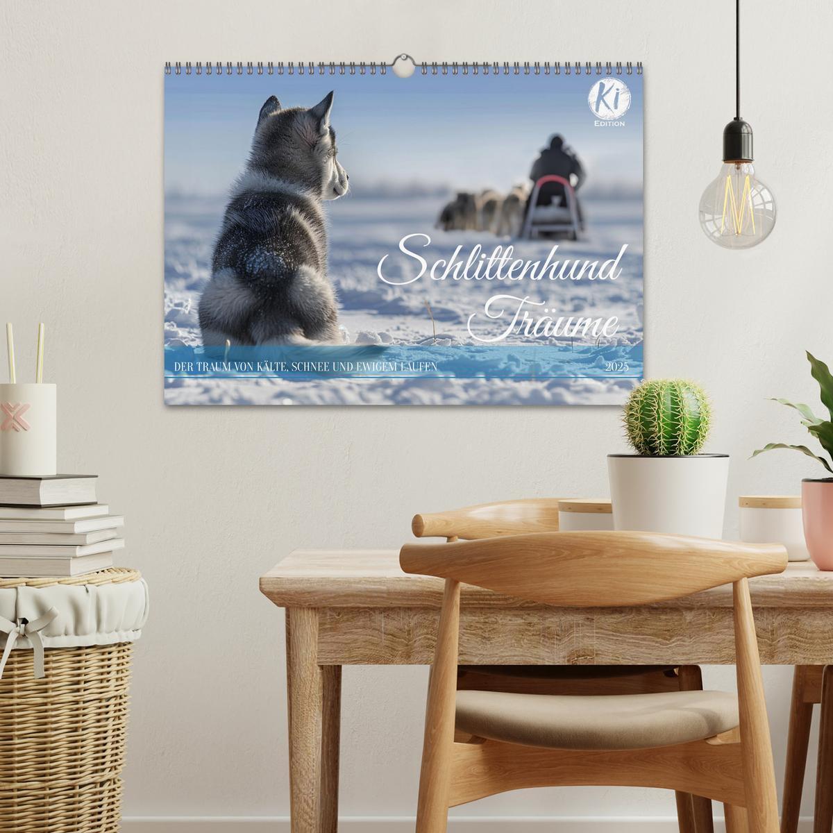 Bild: 9783383831263 | Schlittenhund Träume (Wandkalender 2025 DIN A3 quer), CALVENDO...