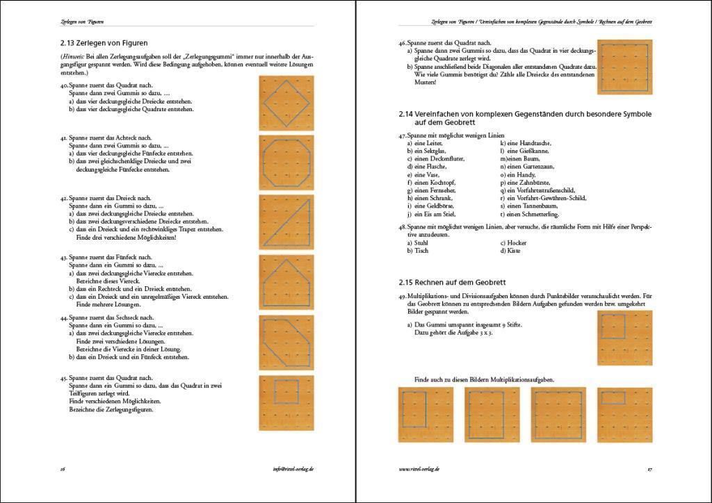 Bild: 9783936443394 | Aufgabensammlung für das 5x5 Geobrett | Hans Günter Senftleben | Buch