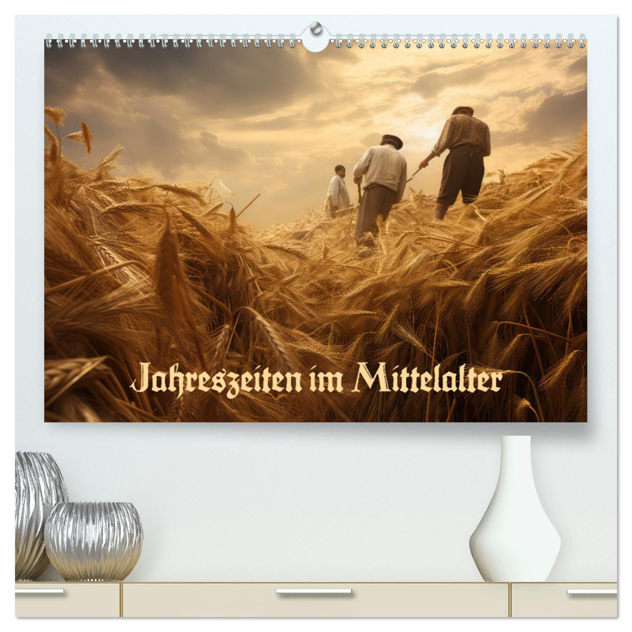 Cover: 9783383892165 | Jahreszeiten im Mittelalter (hochwertiger Premium Wandkalender 2025...