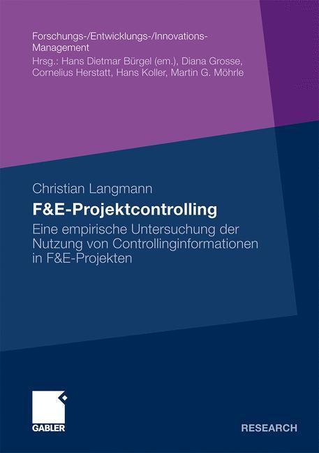 Cover: 9783834915375 | F&amp;E-Projektcontrolling | Christian Langmann | Taschenbuch | Paperback