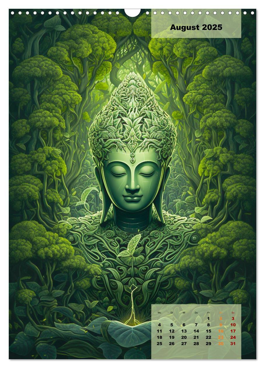 Bild: 9783435857159 | Jade Buddha - Finde die innere Mitte (Wandkalender 2025 DIN A3...