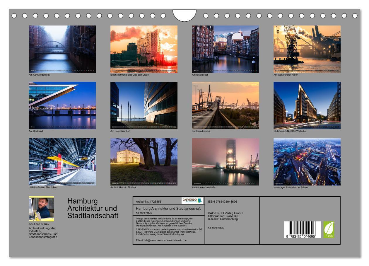 Bild: 9783435044696 | Hamburg Architektur und Stadtlandschaft (Wandkalender 2025 DIN A4...