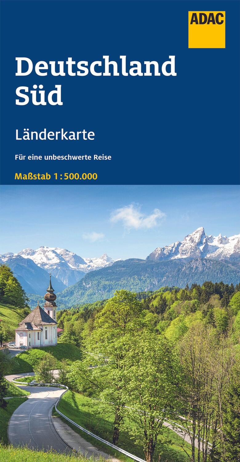 Cover: 9783826426094 | ADAC Länderkarte Deutschland Süd 1:500.000 | (Land-)Karte | Deutsch