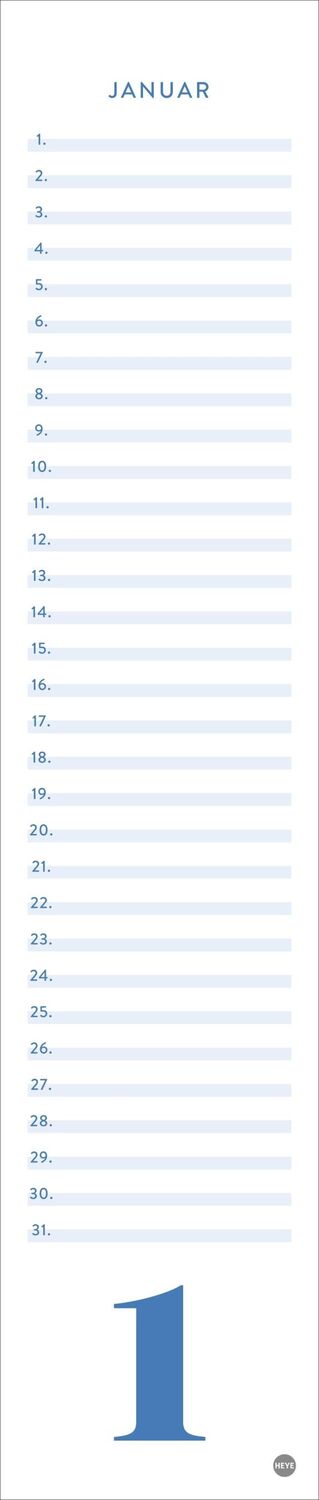 Bild: 9783756408948 | Geburtstagskalender neutral Langplaner mini | Kalender | Spiralbindung