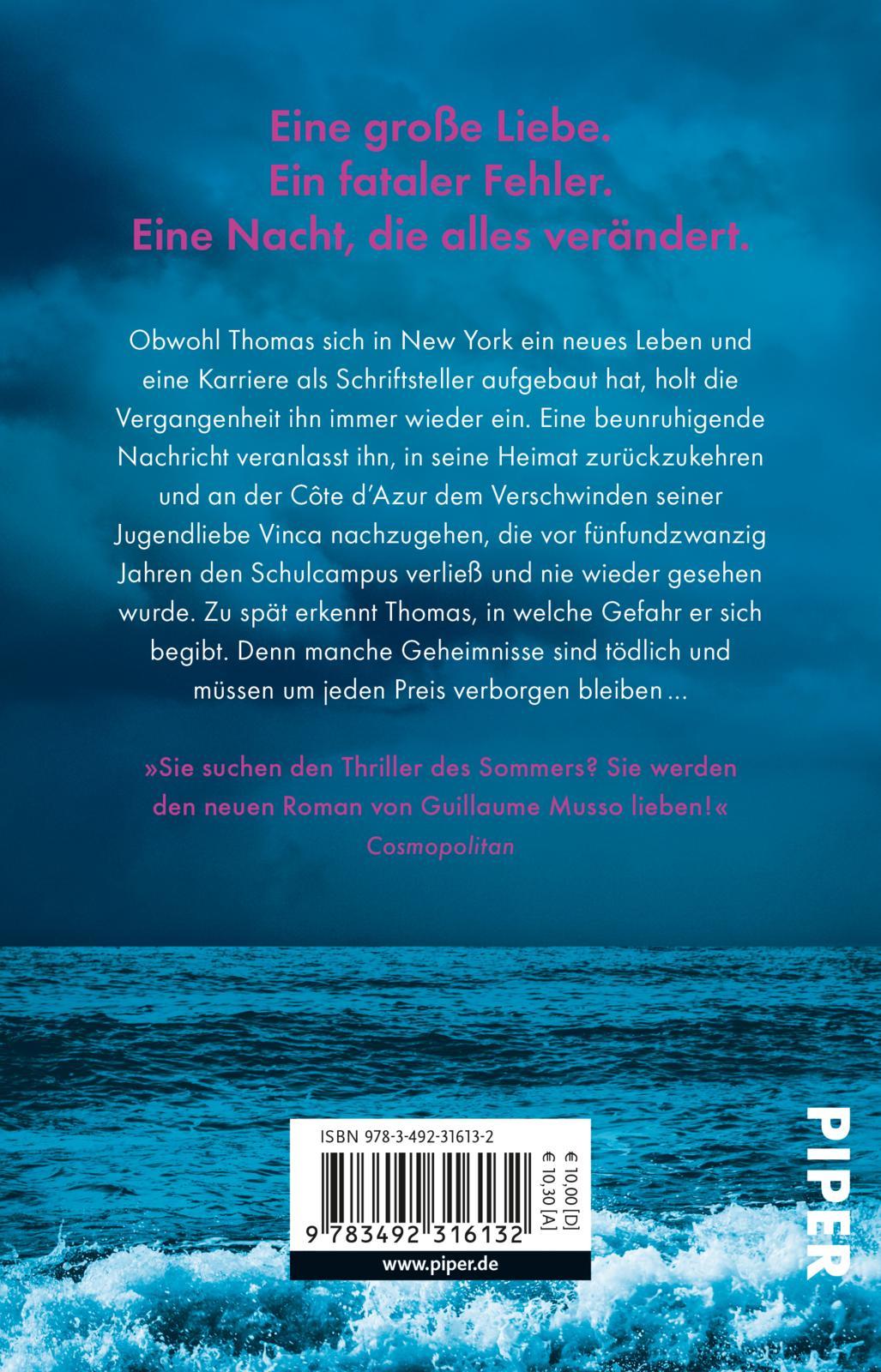 Rückseite: 9783492316132 | Die junge Frau und die Nacht | Roman | Guillaume Musso | Taschenbuch