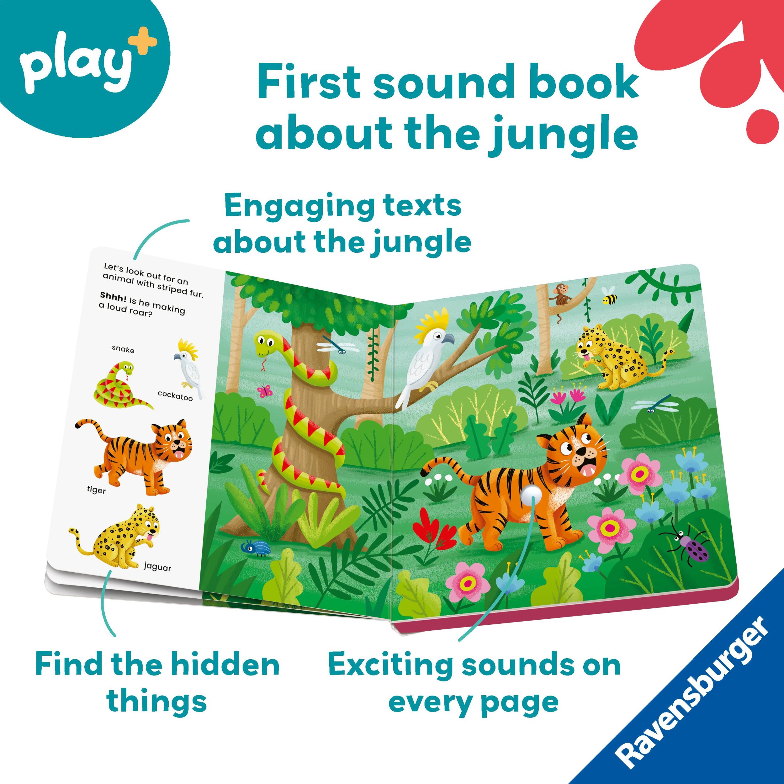 Bild: 9783380970088 | Ravensburger Play+ Shh... Who's there? Jungle Animals (My First...