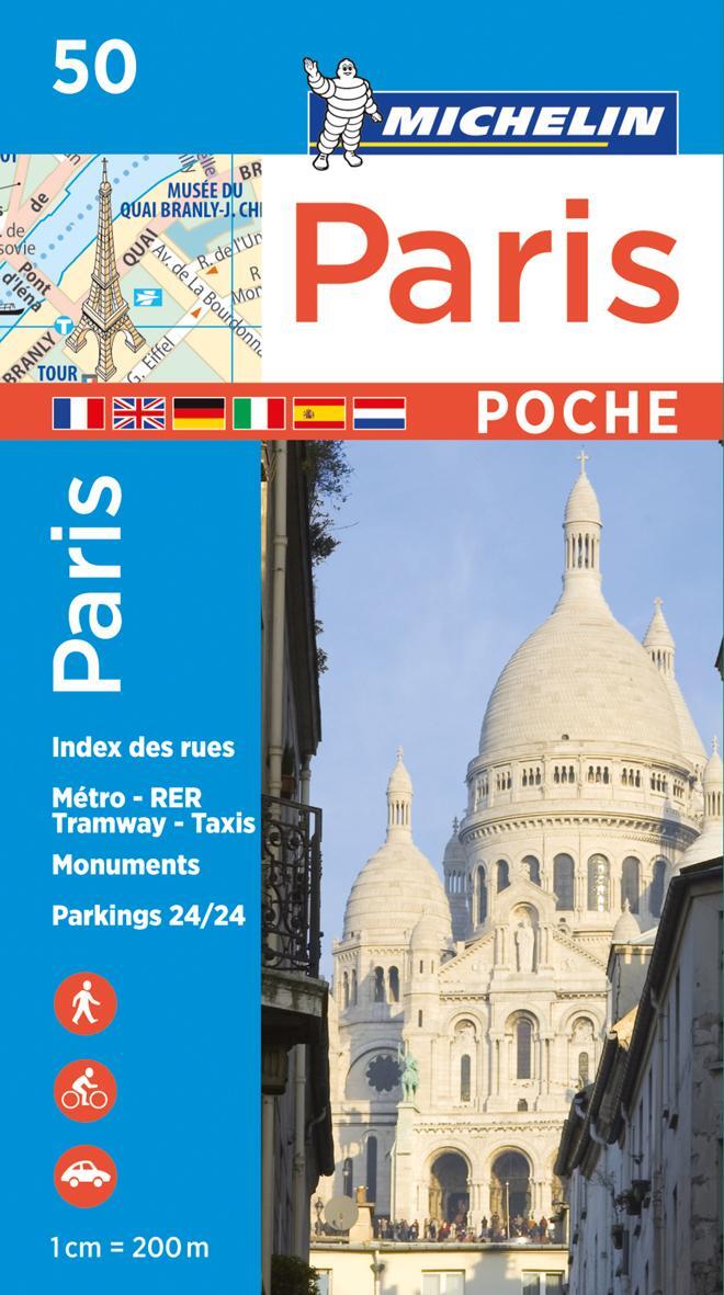 Cover: 9782067211520 | Paris Pocket - Michelin City Plan 50 | City Plans | Michelin | 1 S.