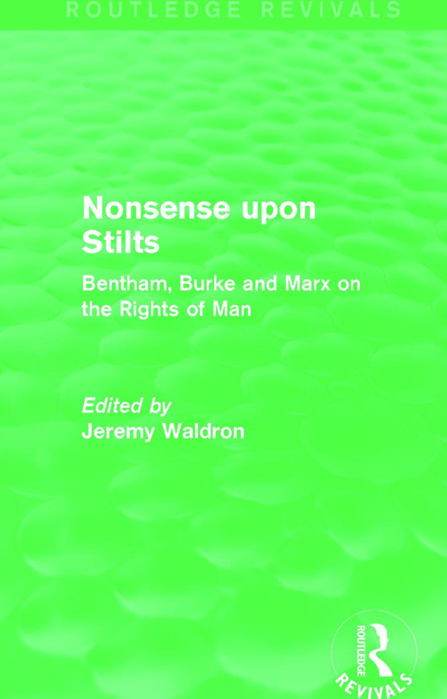 Cover: 9781138822443 | Nonsense Upon Stilts (Routledge Revivals) | Jeremy Waldron | Buch