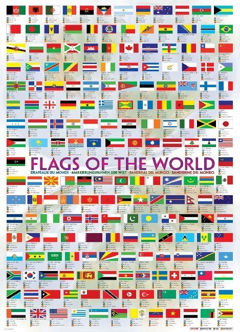 Cover: 628136601283 | Flags of the World (Puzzle) | Spiel | In Spielebox | Unbestimmt | 2018