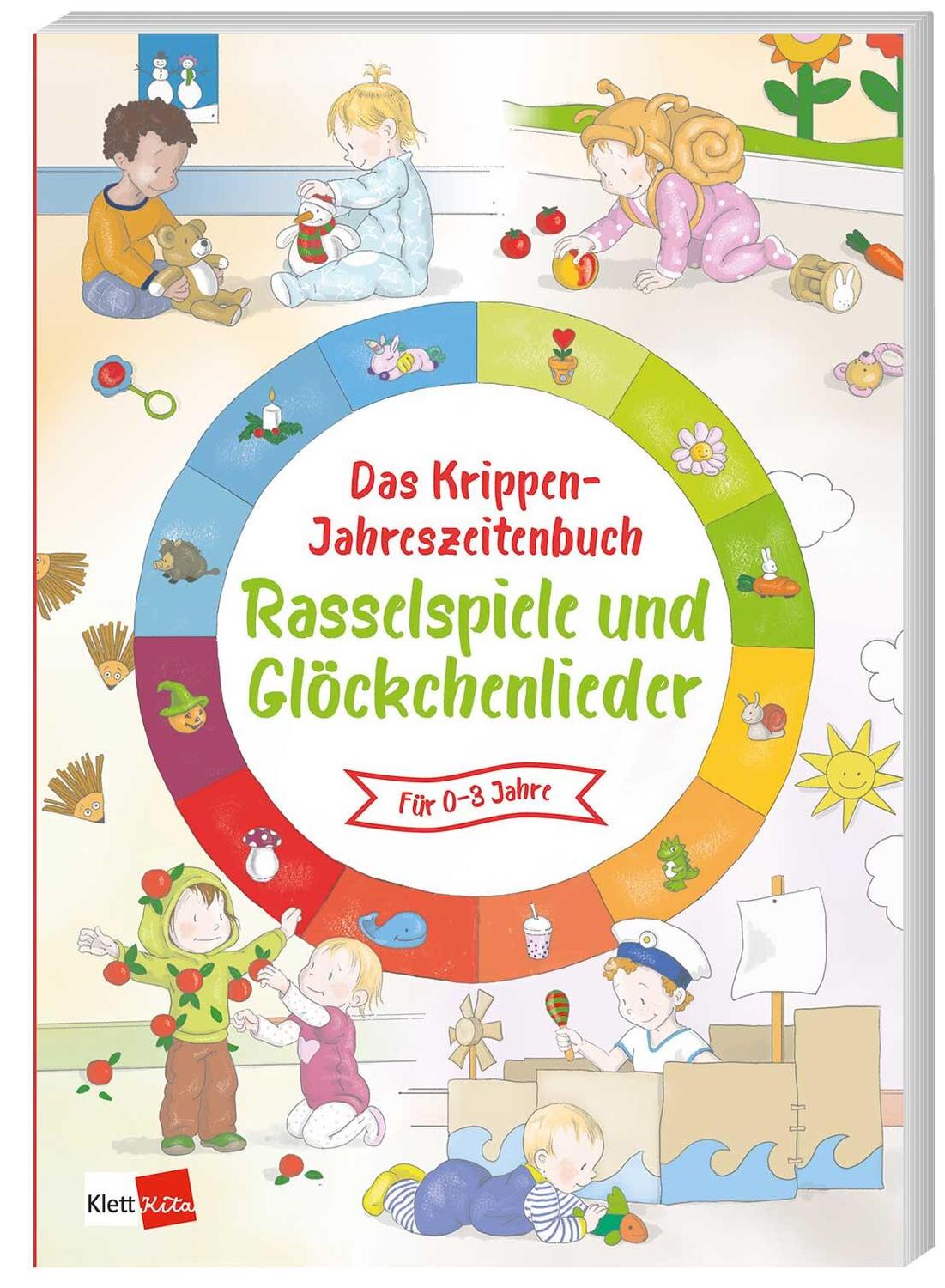 Cover: 9783960462514 | Das Krippen-Jahreszeitenbuch: Rasselspiele und Glöckchenlieder | Buch