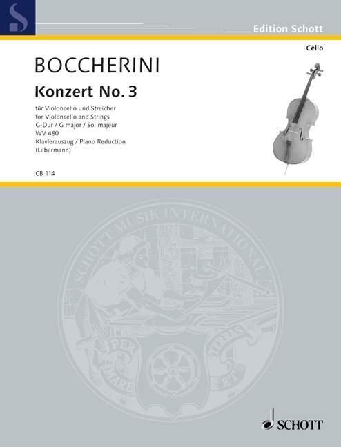 Cover: 9783795795993 | Konzert No. 3 G-Dur | Luigi Boccherini | Broschüre | 44 S. | Deutsch