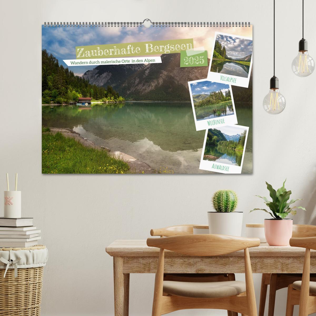 Bild: 9783383963476 | Zauberhafte Bergseen (Wandkalender 2025 DIN A2 quer), CALVENDO...