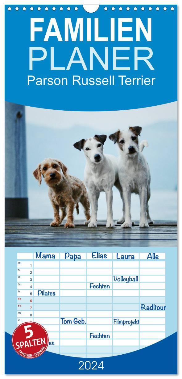 Cover: 9783383077272 | Familienplaner 2024 - Parson Russell Terrier mit 5 Spalten...