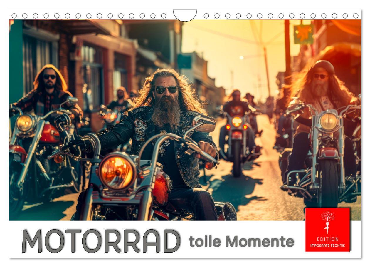 Cover: 9783383817052 | Motorrad tolle Momente (Wandkalender 2025 DIN A4 quer), CALVENDO...