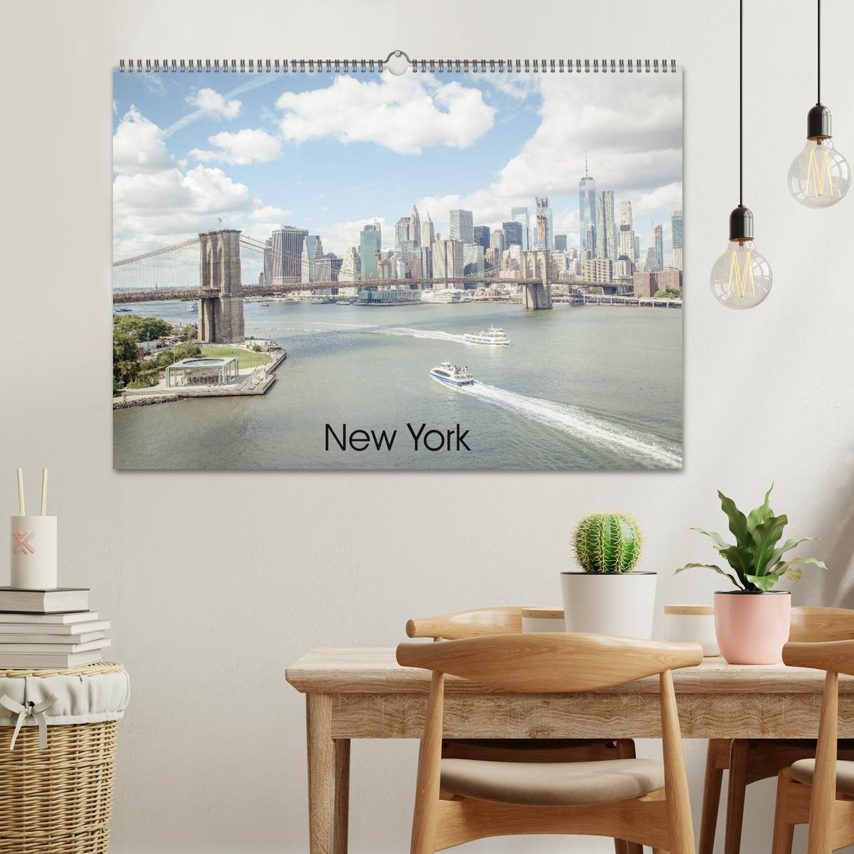 Bild: 9783435283385 | New York (Wandkalender 2025 DIN A2 quer), CALVENDO Monatskalender