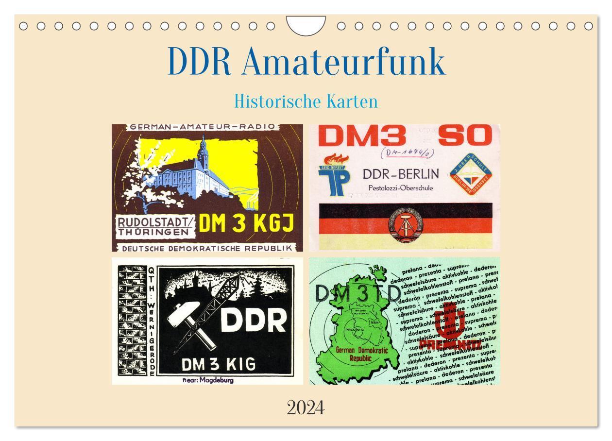 Cover: 9783675712751 | DDR Amateurfunk Historische Karten (Wandkalender 2024 DIN A4 quer),...