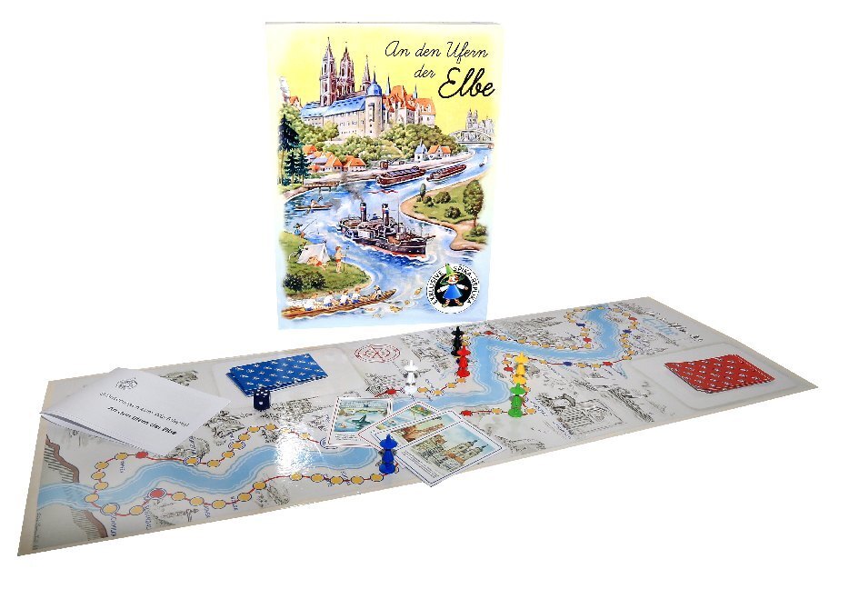Cover: 4260537190209 | An den Ufern der Elbe (Spiel) | Retrospiel 1957 | Spiel | In Spielebox