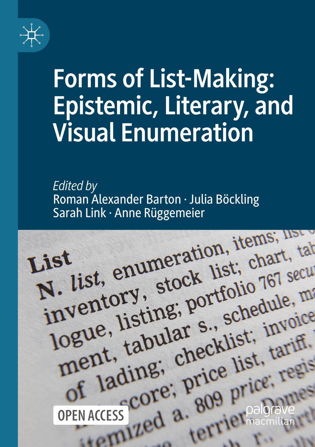 Cover: 9783030769727 | Forms of List-Making: Epistemic, Literary, and Visual Enumeration