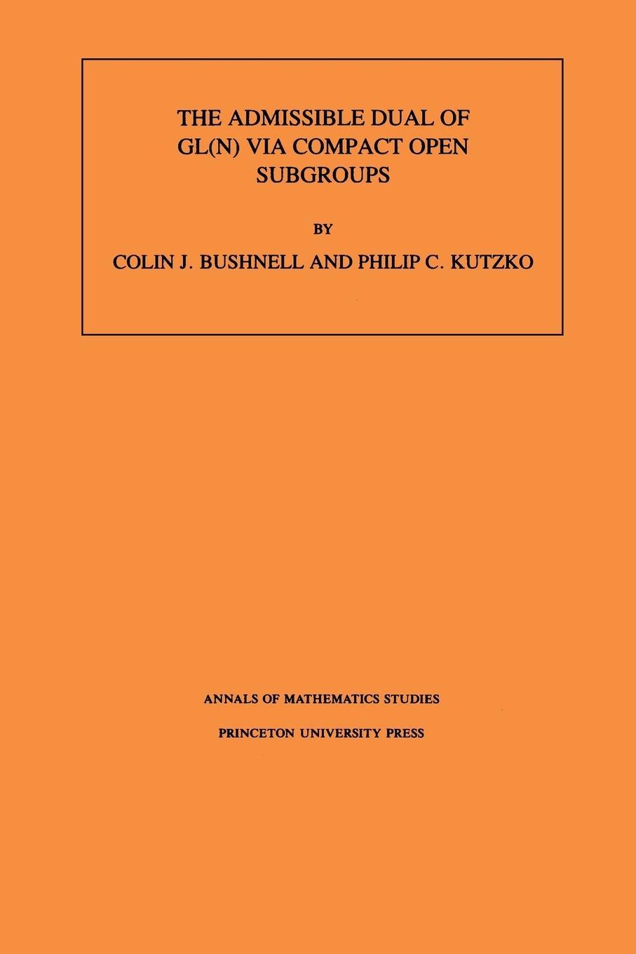 Cover: 9780691021140 | The Admissible Dual of GL(N) via Compact Open Subgroups. (AM-129),...