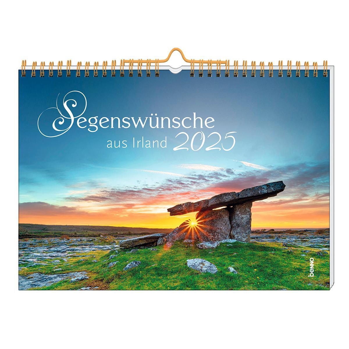 Cover: 9783746264776 | Segenswünsche aus Irland 2025 | Kalender | Spiralbindung | 12 S.