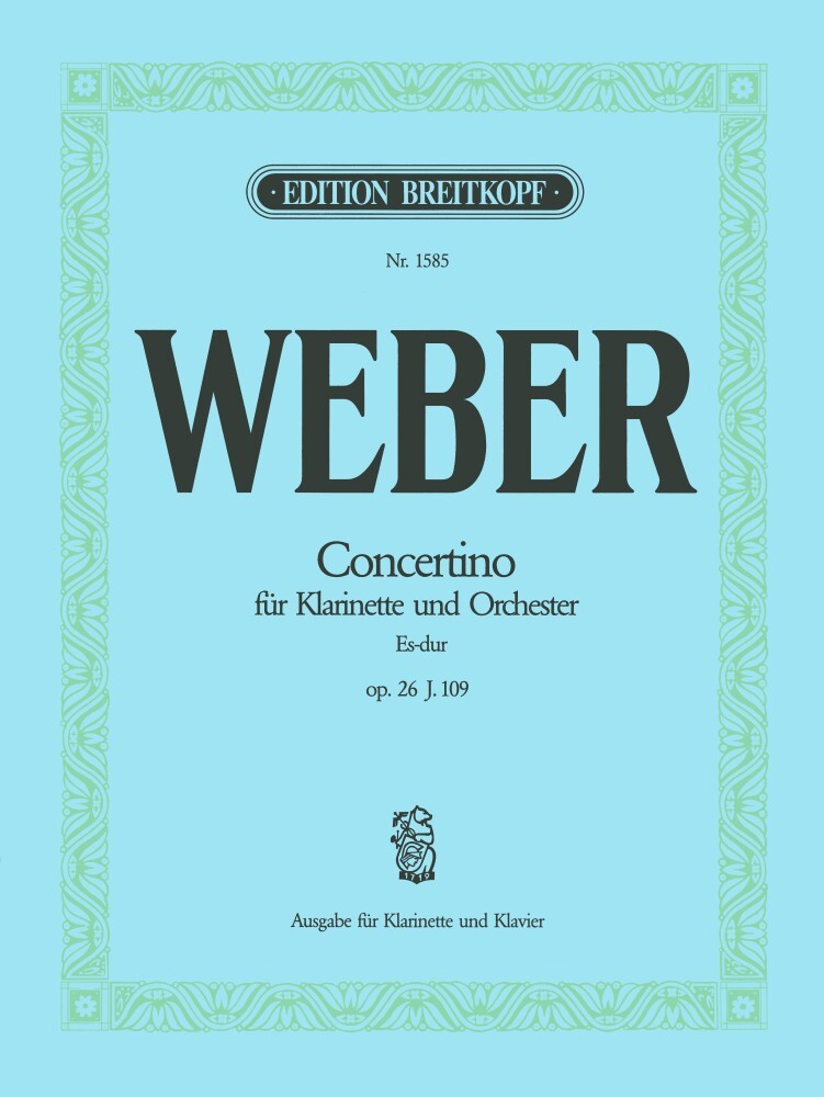 Cover: 9790004160596 | Concertino op.26 für Klarinette und Orchester für Klarinette und...