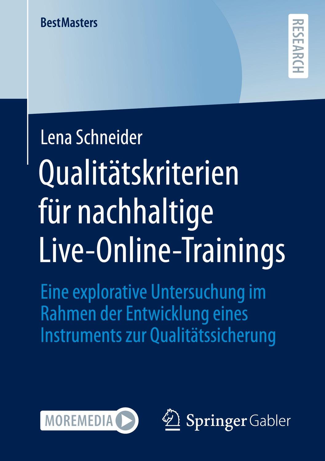 Cover: 9783658373894 | Qualitätskriterien für nachhaltige Live-Online-Trainings | Schneider