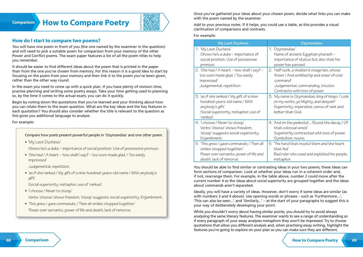 Bild: 9780008551551 | AQA Poetry Anthology Power and Conflict Revision Guide | Collins Gcse