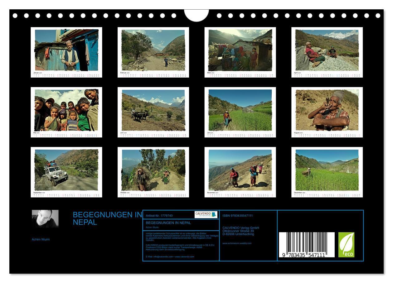 Bild: 9783435547111 | BEGEGNUNGEN IN NEPAL (Wandkalender 2025 DIN A4 quer), CALVENDO...