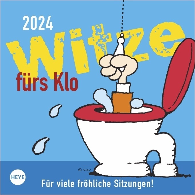 Cover: 9783756400119 | Witze fürs Klo Kalender 2024. Humorvoller Wandkalender mit 53...