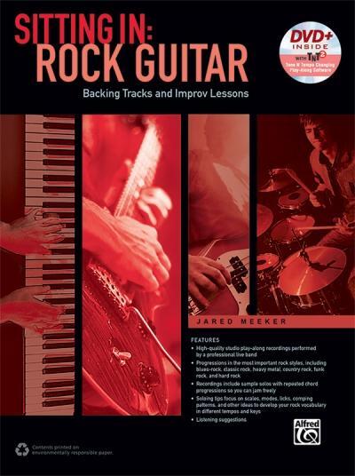 Cover: 9781470623678 | Sitting in -- Rock Guitar: Backing Tracks and Improv Lessons, Book...