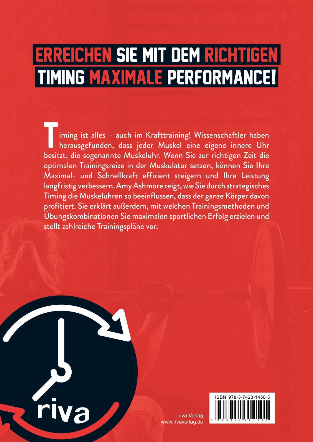 Rückseite: 9783742314505 | Timing im Krafttraining | Amy Ashmore | Taschenbuch | Deutsch | 2020
