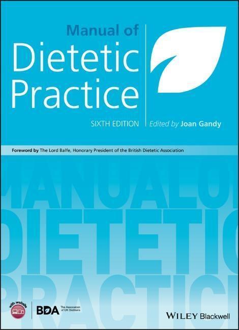 Cover: 9781119235927 | Manual of Dietetic Practice | J Gandy | Buch | 1032 S. | Englisch