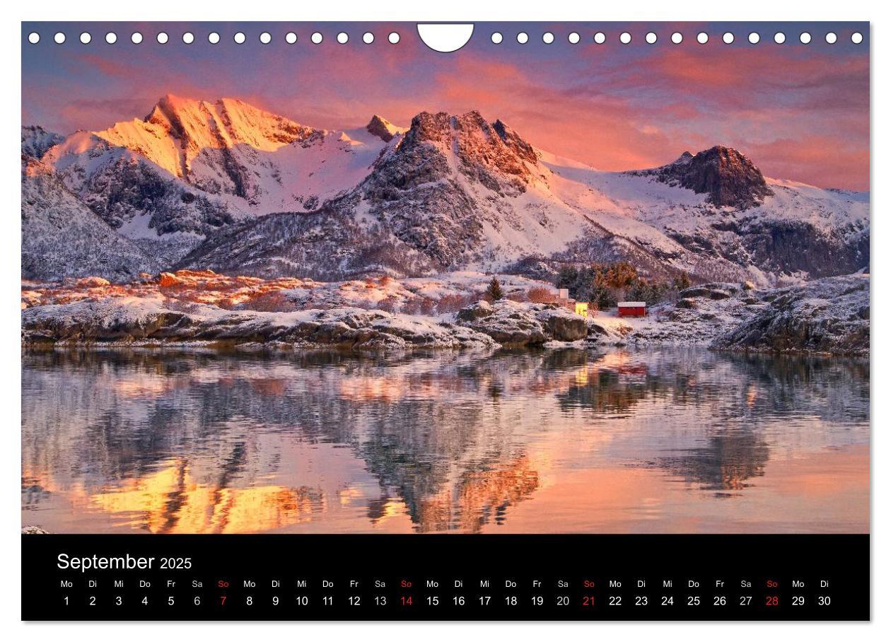 Bild: 9783435802395 | Norwegen (Wandkalender 2025 DIN A4 quer), CALVENDO Monatskalender