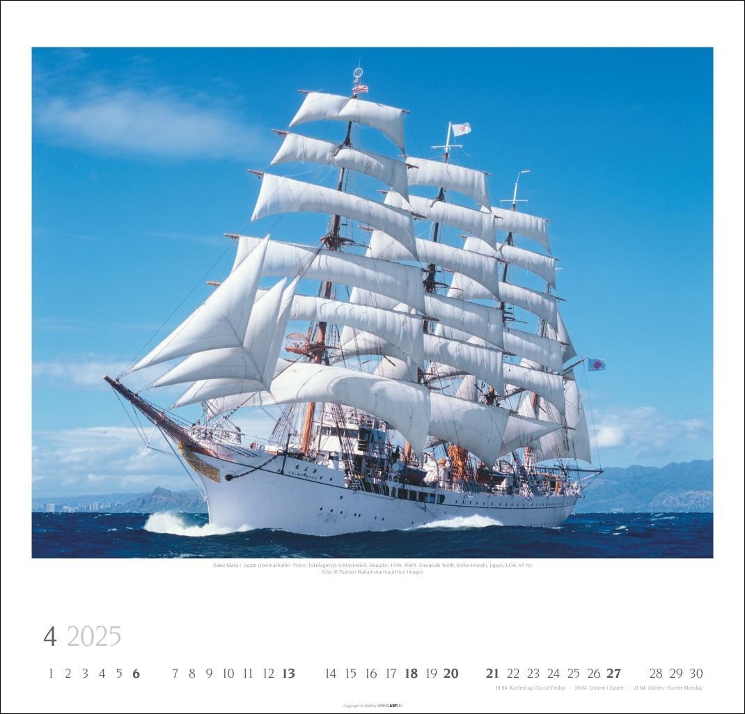 Bild: 9783839900345 | Tall Ships Kalender 2025 | Weingarten | Kalender | Spiralbindung