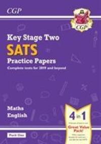 Cover: 9781789081145 | KS2 Maths &amp; English SATS Practice Papers: Pack 1 - for the 2024...