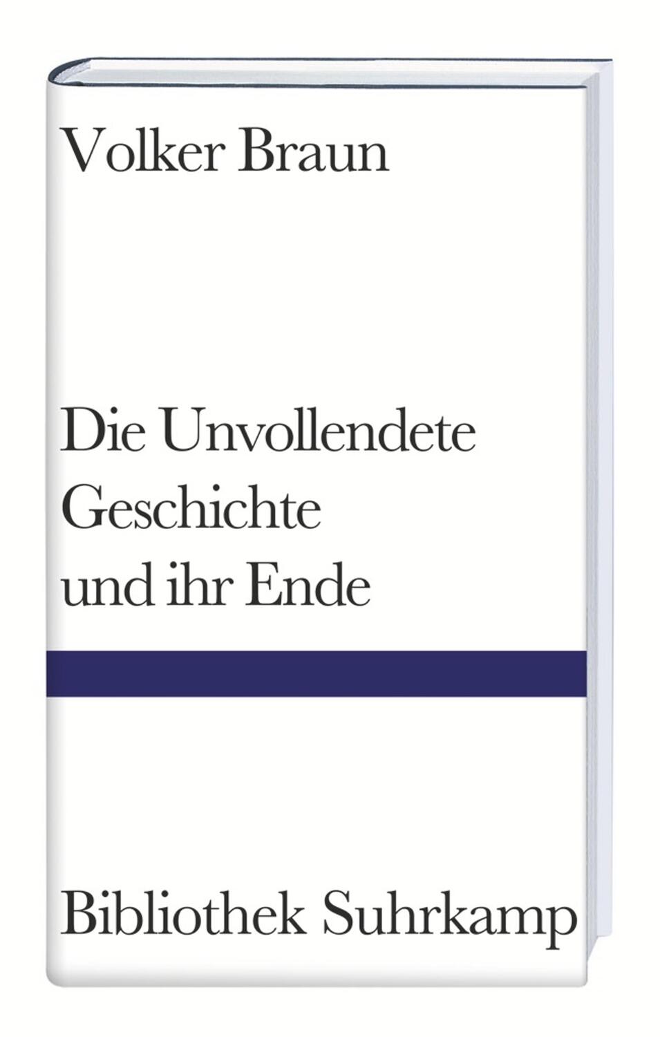 Cover: 9783518222775 | Die Unvollendete Geschichte und ihr Ende | Volker Braun | Buch | 1998