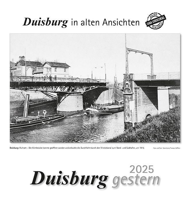 Cover: 9783961665983 | Duisburg gestern 2025 | Duisburg in alten Ansichten | Kalender | 13 S.