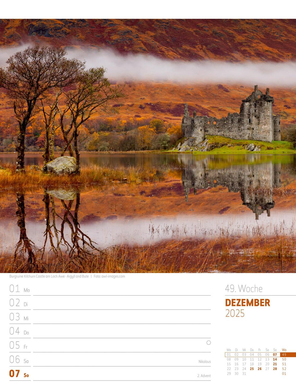 Bild: 9783838425948 | Schottland - Zwischen Highlands und Hebriden - Wochenplaner...