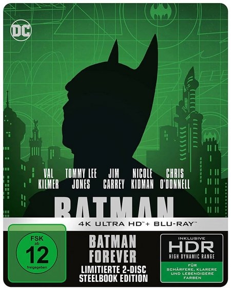 Cover: 5051890332714 | Batman Forever | 4K Ultra HD Blu-ray + Blu-ray / Limited Steelbook