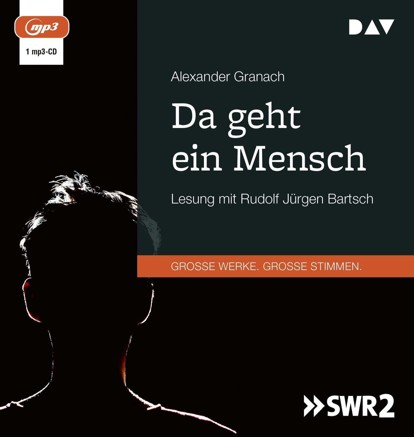 Cover: 9783742427571 | Da geht ein Mensch | Lesung mit Rudolf Jürgen Bartsch (1 mp3-CD) | MP3