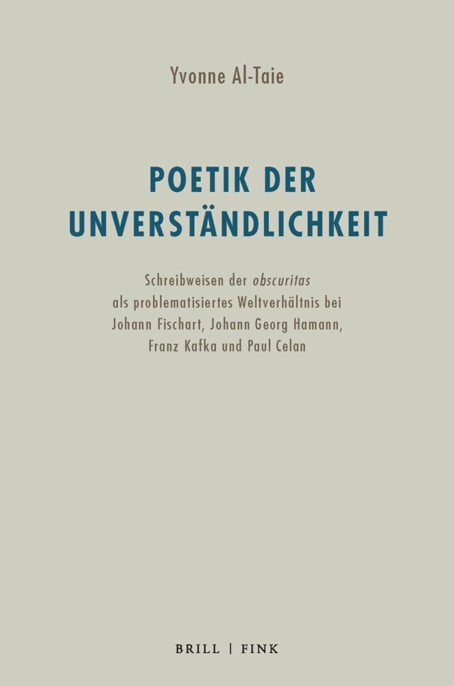Cover: 9783770565818 | Poetik der Unverständlichkeit | Yvonne Al-Taie | Buch | X | Deutsch