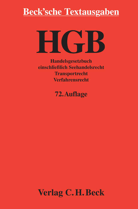 Cover: 9783406633461 | Handelsgesetzbuch | Taschenbuch | IX | Deutsch | 2013
